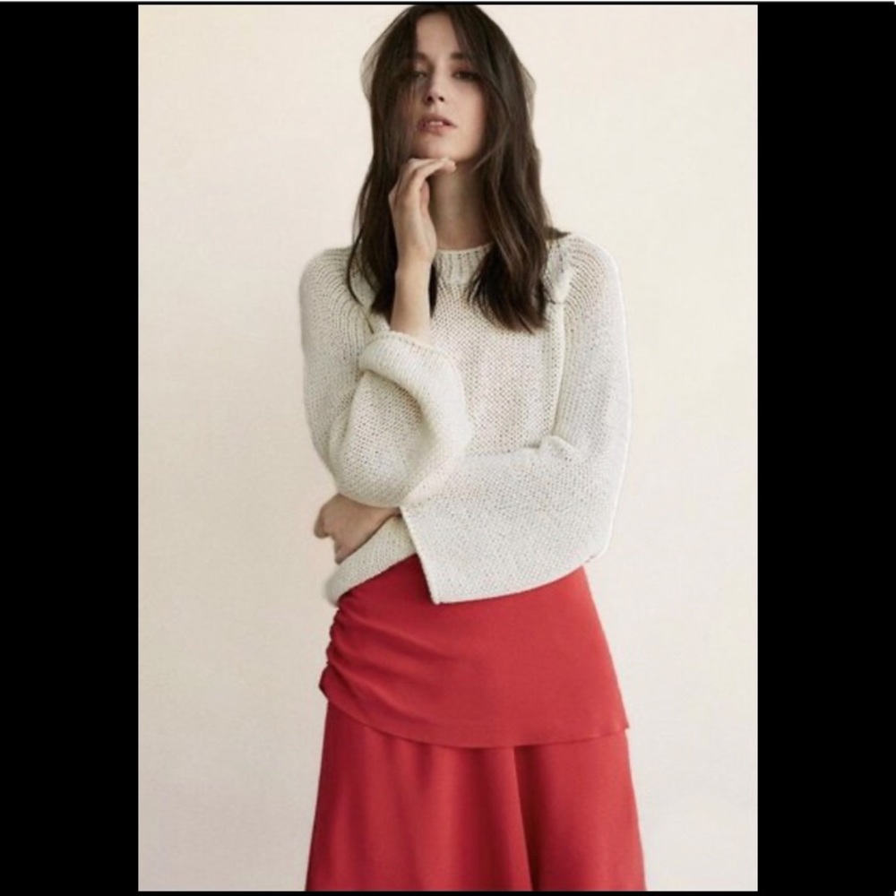 Massimo Dutti Red Mini Skirt